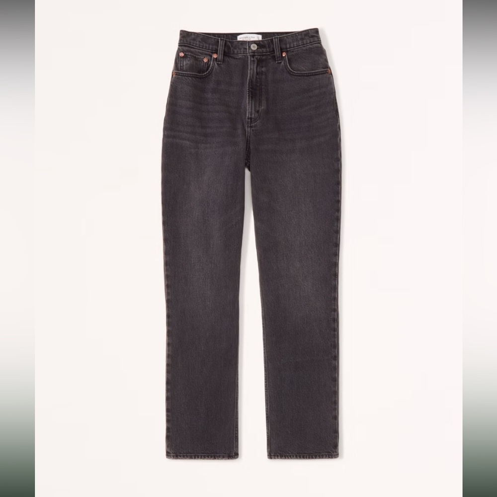 Abercrombie & Fitch Curve Love Ultra High Rise 90s Straight Jean 32 / 14 long